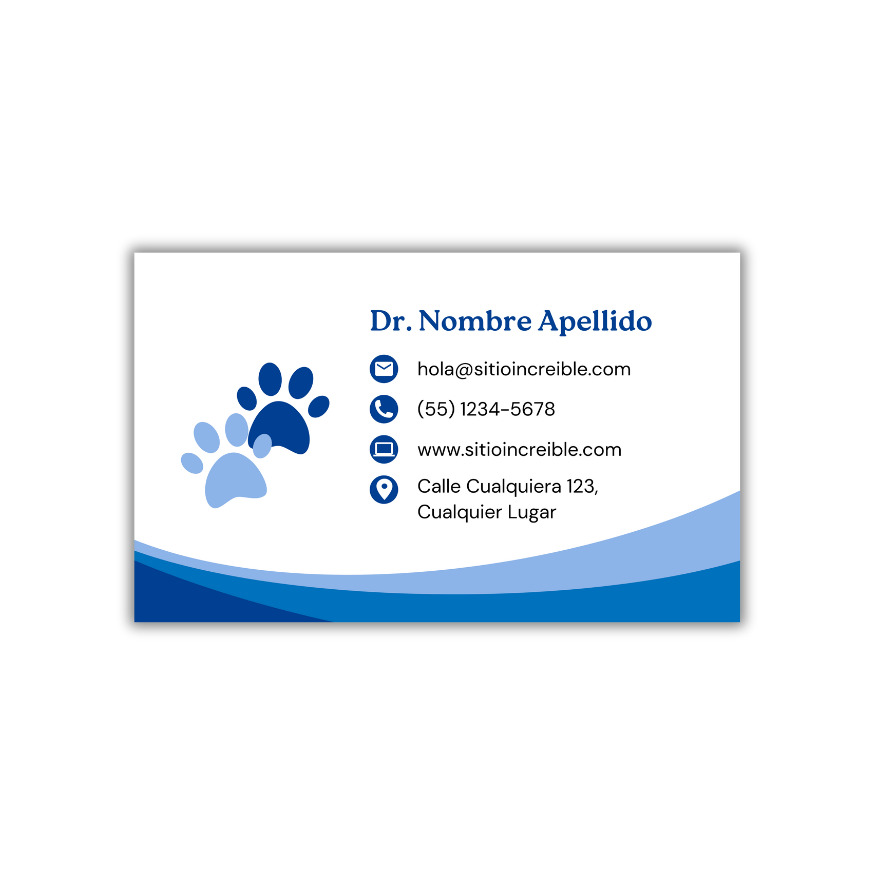 Tarjetas de Presentación Diseño Predeterminado Veterinario/a