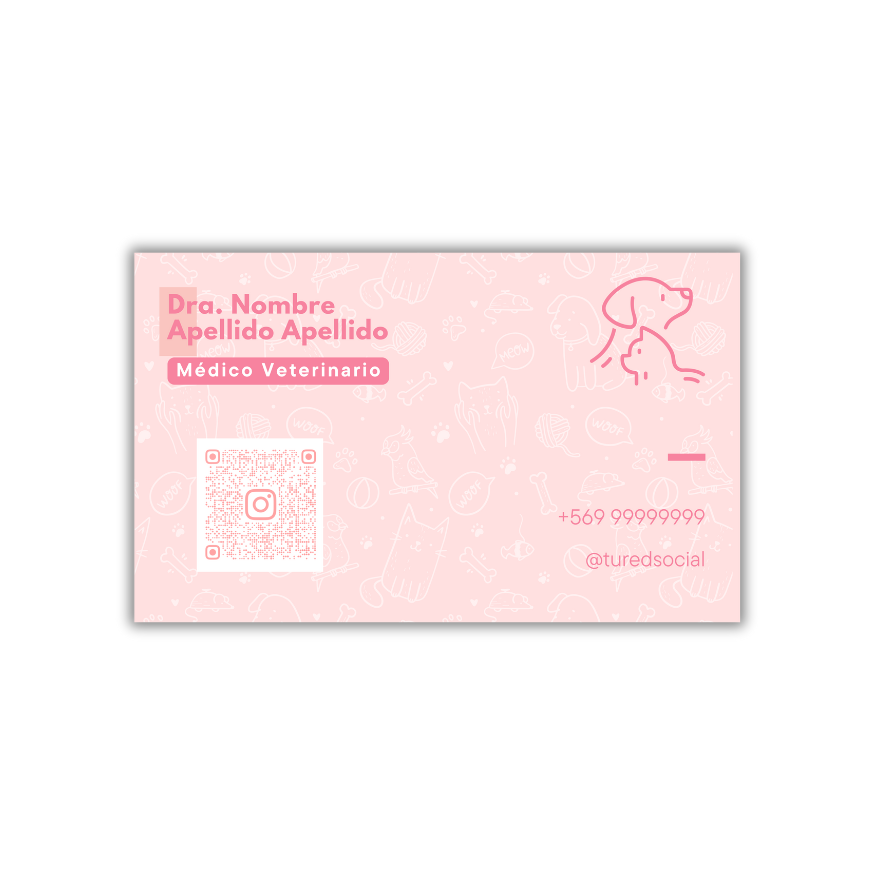 Tarjetas de Presentación Diseño Predeterminado Veterinario/a