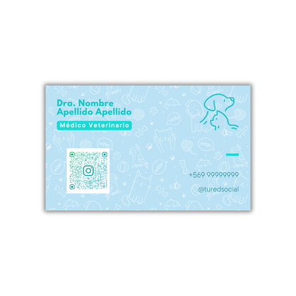 Tarjetas de Presentación Diseño Predeterminado Veterinario/a