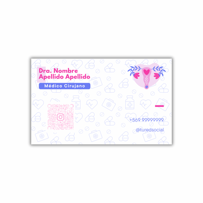Tarjetas de Presentación Diseño Predeterminado Obstetricia