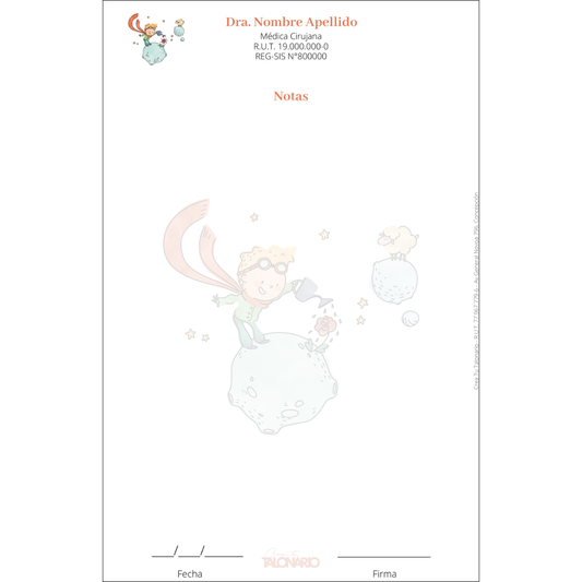 Talonario de notas personalizado - 100 hojas