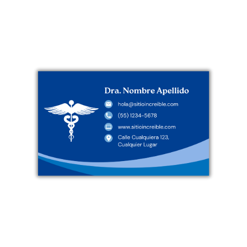 Tarjetas de Presentación Diseño Predeterminado Médico/a