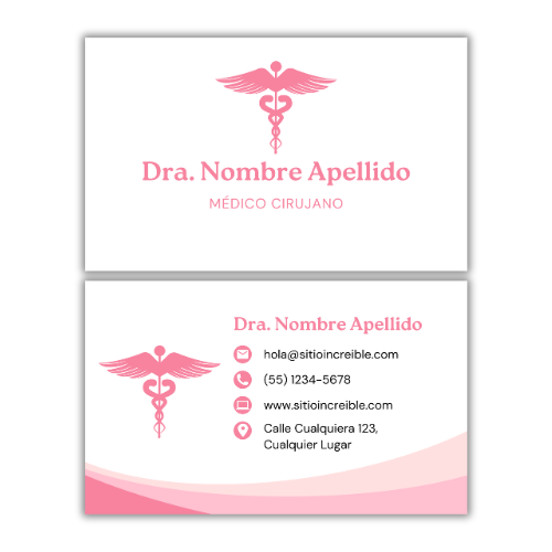 Tarjetas de Presentación Diseño Predeterminado Médico/a