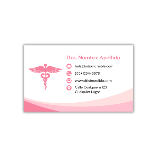 Tarjetas de Presentación Diseño Predeterminado Médico/a