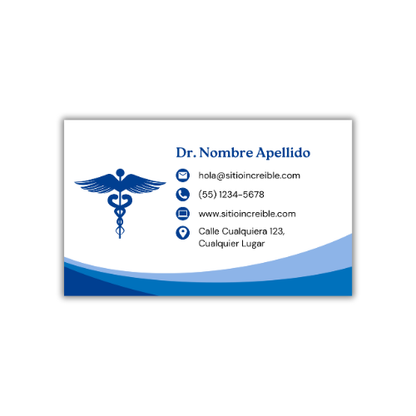 Tarjetas de Presentación Diseño Predeterminado Médico/a
