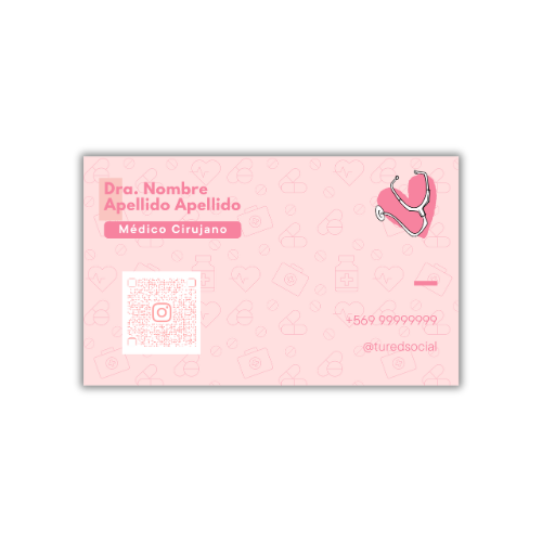 Tarjetas de Presentación Diseño Predeterminado Médico/a