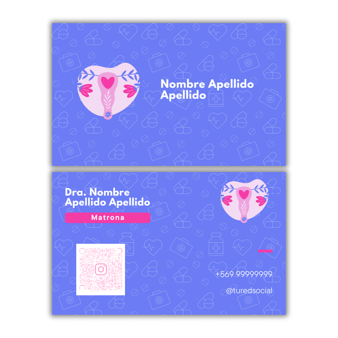 Tarjetas de Presentación Diseño Predeterminado Obstetricia