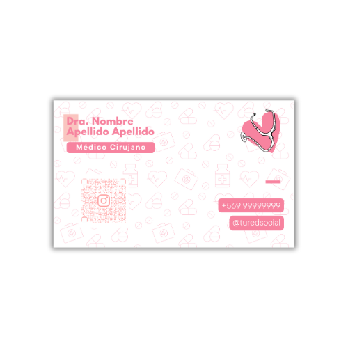 Tarjetas de Presentación Diseño Predeterminado Médico/a