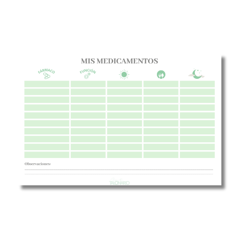 Talonario Medicamentos