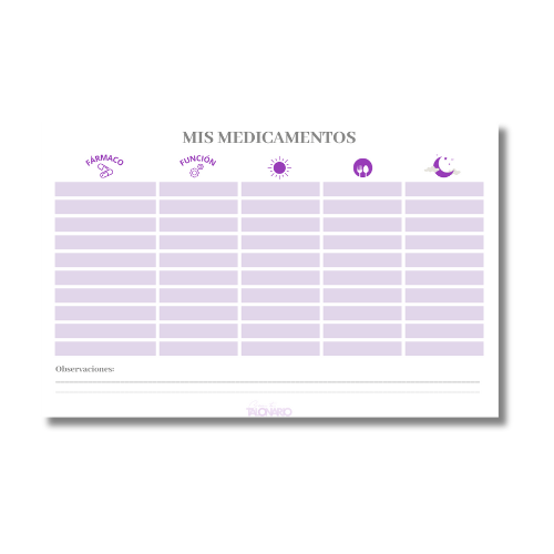 Talonario Medicamentos