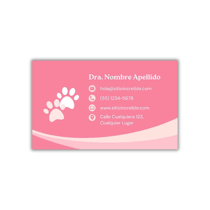 Tarjetas de Presentación Diseño Predeterminado Veterinario/a