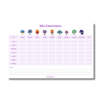 Talonario Mis Emociones media carta