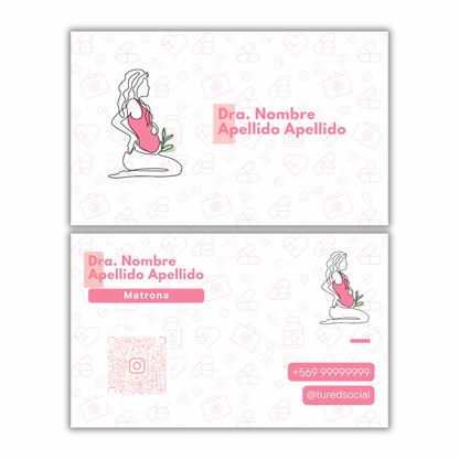 Tarjetas de Presentación Diseño Predeterminado Obstetricia