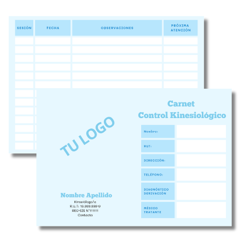Carnet de Control Kinesiología