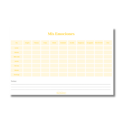 Talonario Mis Emociones media carta