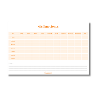 Talonario Mis Emociones media carta