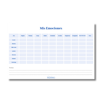 Talonario Mis Emociones media carta