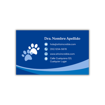 Tarjetas de Presentación Diseño Predeterminado Veterinario/a