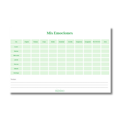Talonario Mis Emociones media carta
