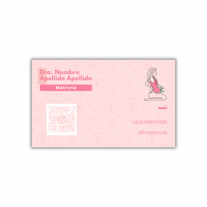 Tarjetas de Presentación Diseño Predeterminado Obstetricia