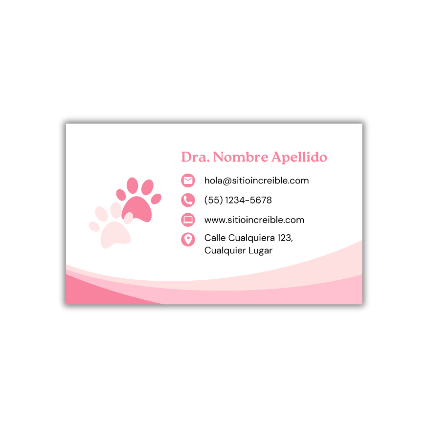 Tarjetas de Presentación Diseño Predeterminado Veterinario/a