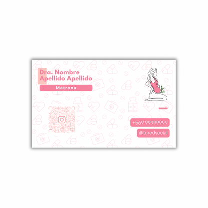 Tarjetas de Presentación Diseño Predeterminado Obstetricia