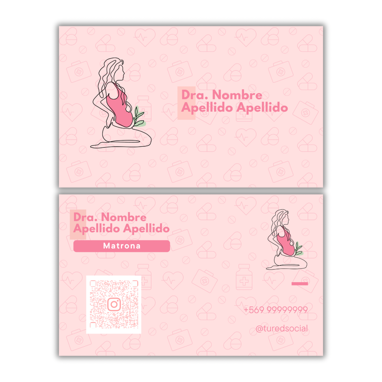 Tarjetas de Presentación Diseño Predeterminado Obstetricia