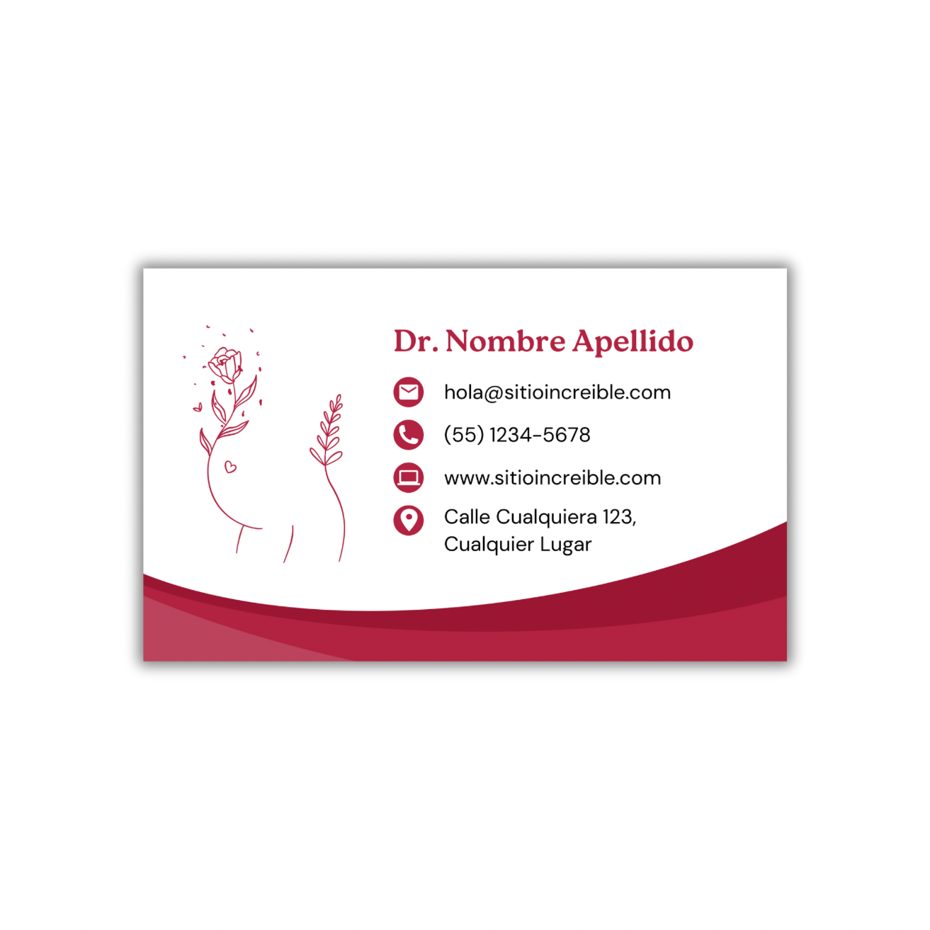 Tarjetas de Presentación Diseño Predeterminado Obstetricia