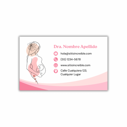 Tarjetas de Presentación Diseño Predeterminado Obstetricia