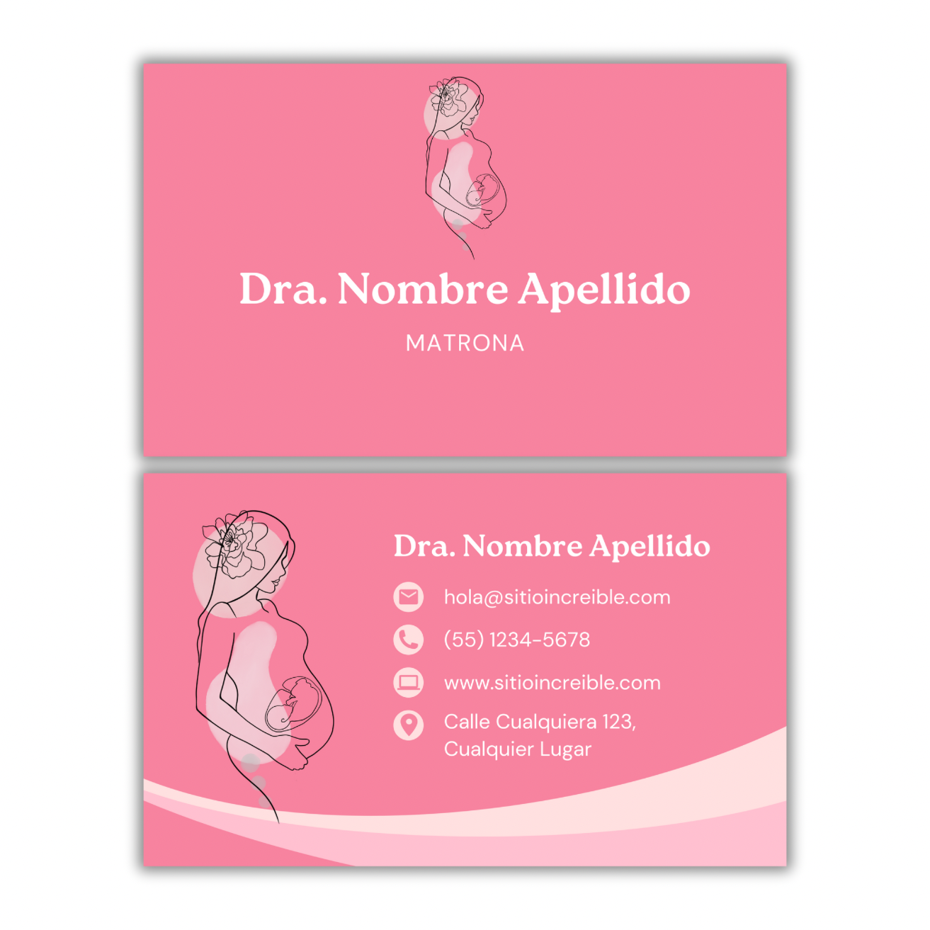 Tarjetas de Presentación Diseño Predeterminado Obstetricia