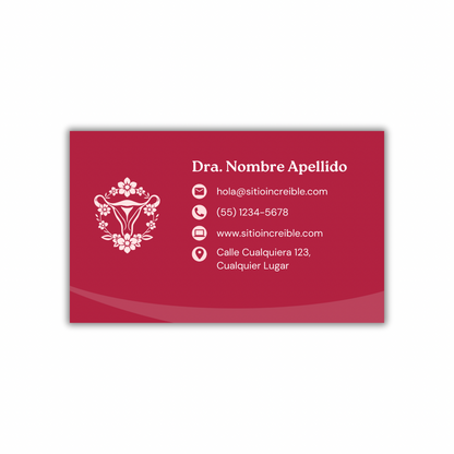 Tarjetas de Presentación Diseño Predeterminado Obstetricia