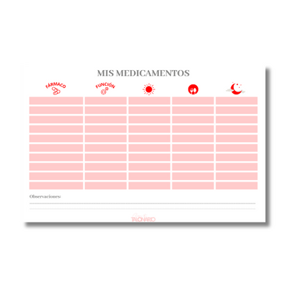 Talonario Medicamentos