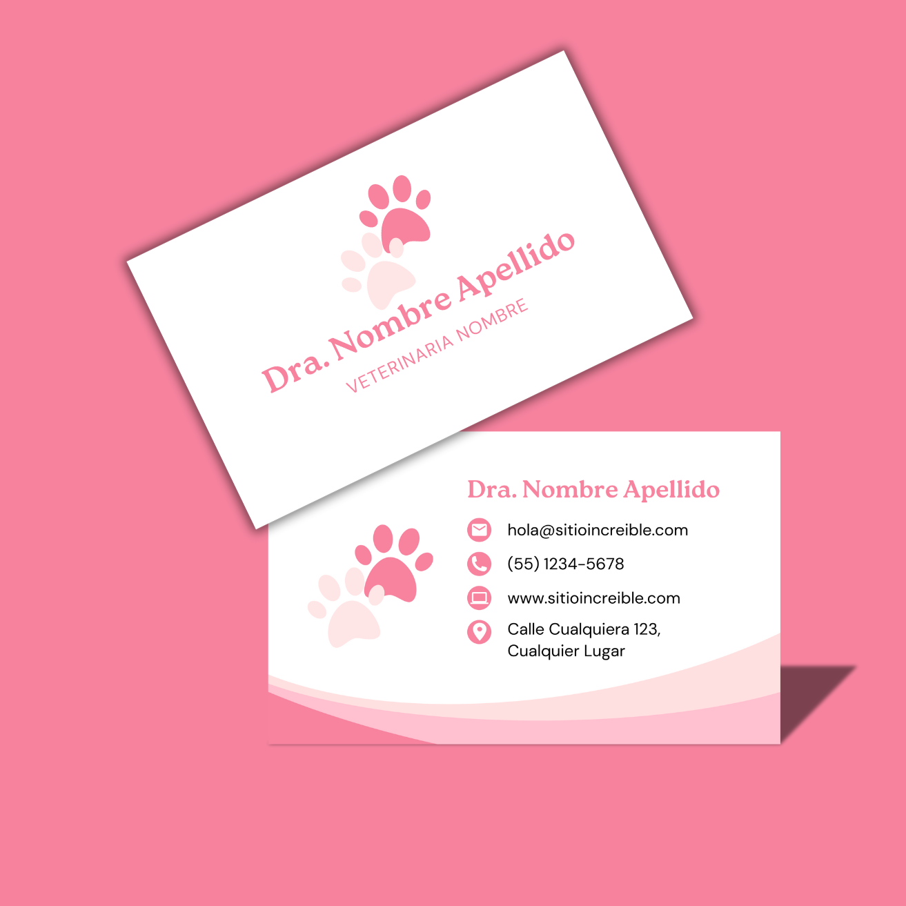 Tarjetas de Presentación Diseño Predeterminado Veterinario/a