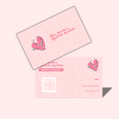 Tarjetas de Presentación Diseño Predeterminado Médico/a