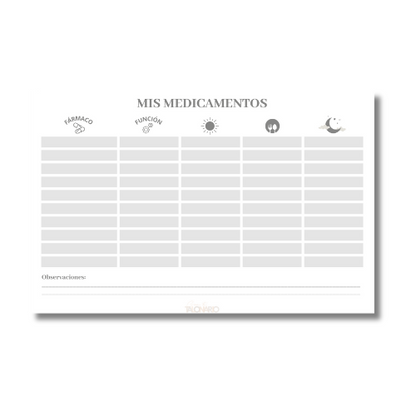 Talonario Medicamentos