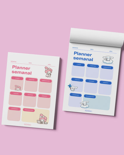 Planner personajes 60 hojas