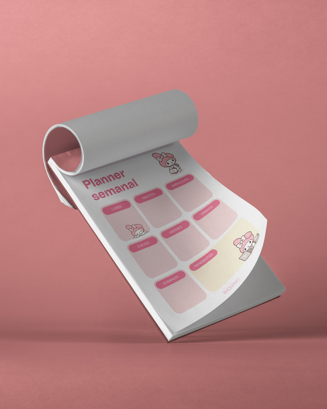 Planner personajes 60 hojas